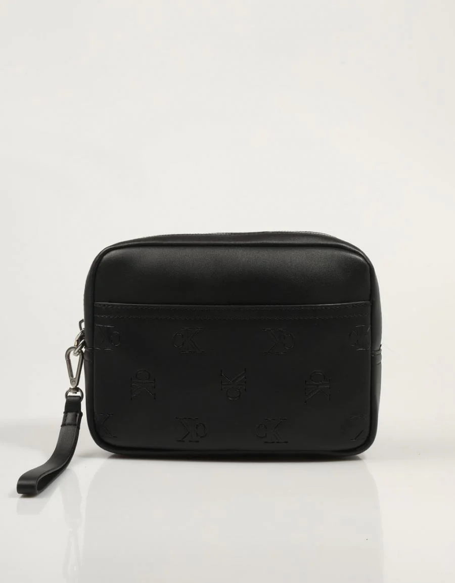 CALVIN KLEIN AOP EMBOSS ZIP POUCH 85744