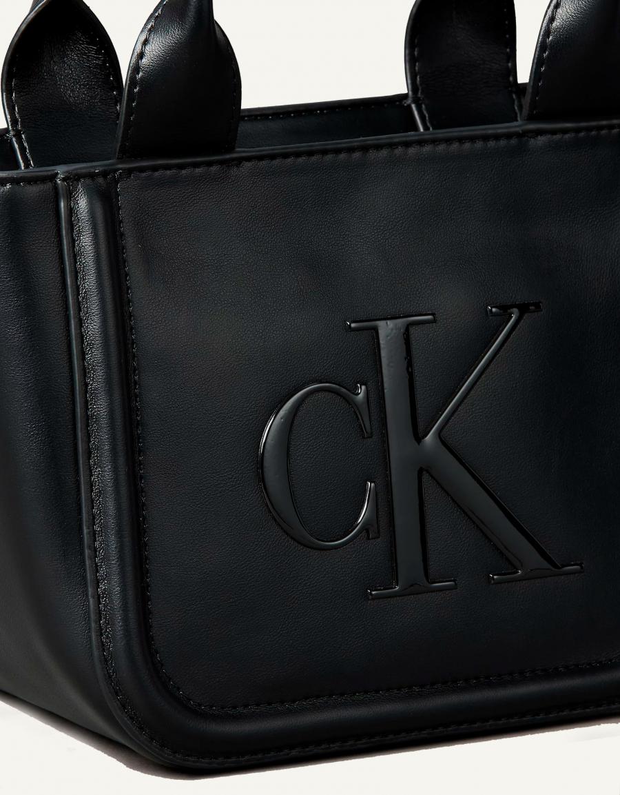 CALVIN KLEIN RAISED CK SMALL TOTE WITH STRAP 88984 - Image 4