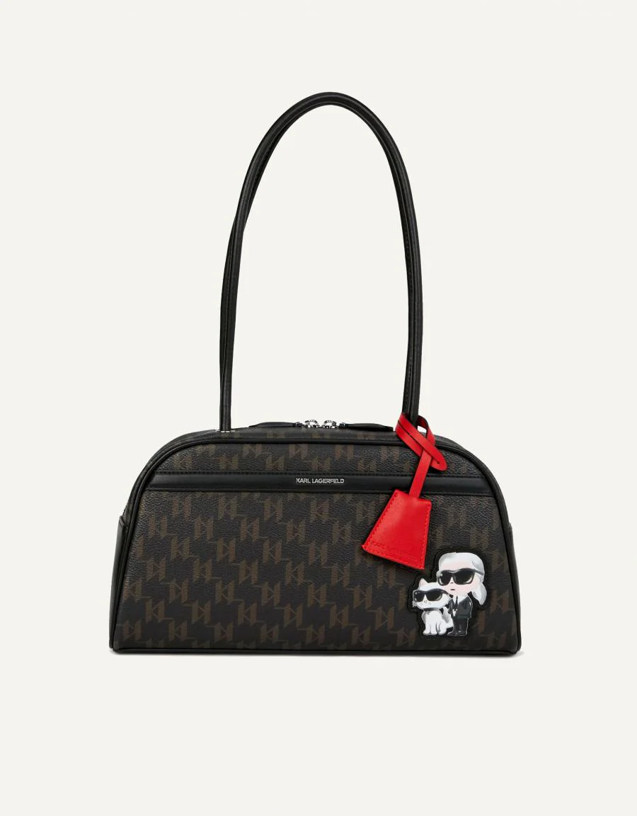 KARL LAGERFELD IKON MONOGRAM CC BOWLING BAG 89789