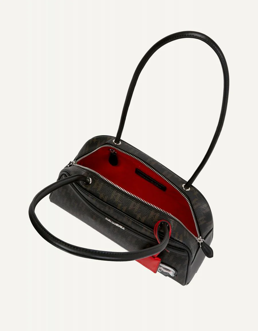 KARL LAGERFELD IKON MONOGRAM CC BOWLING BAG 89789 - Image 3