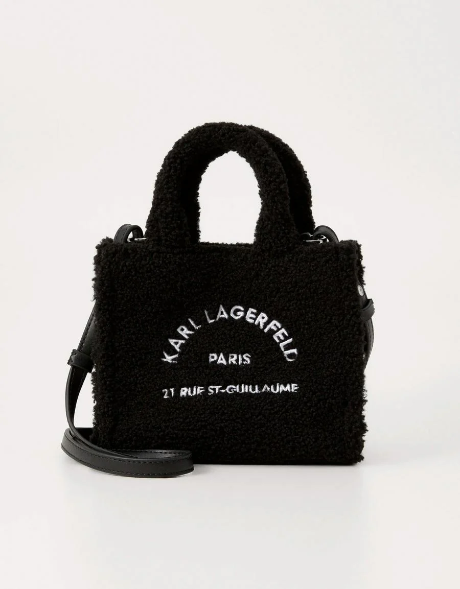KARL LAGERFELD MINI SQUARE TOTE SHEARLING 88507 - Image 2