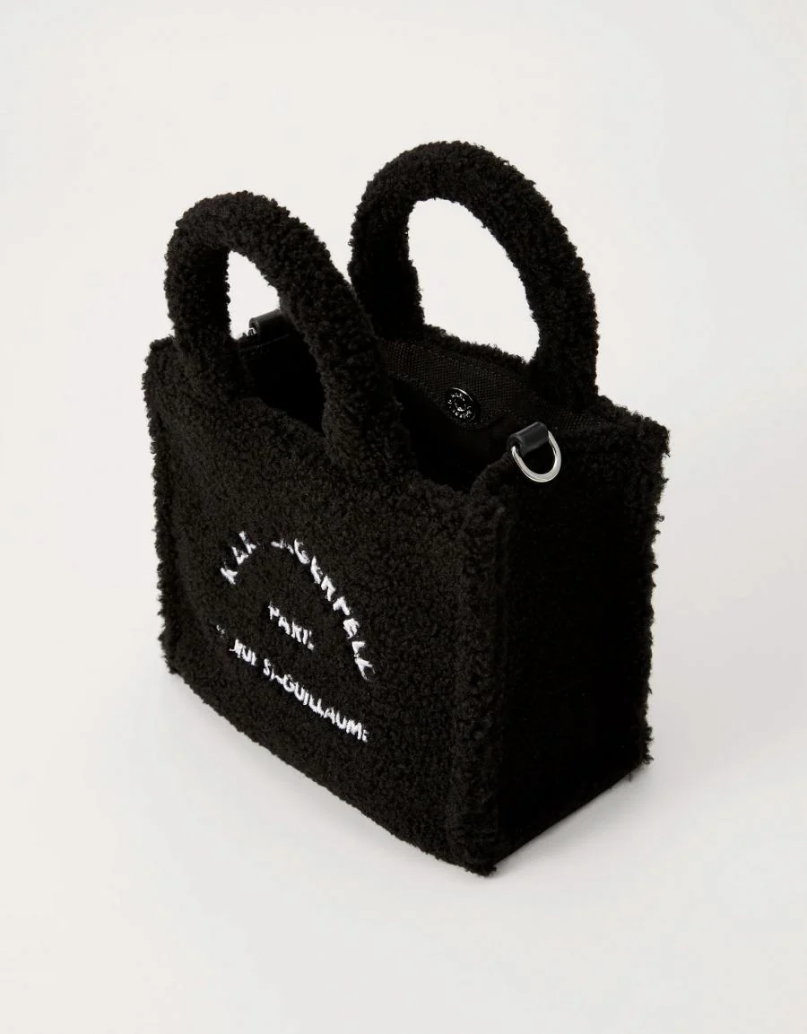 KARL LAGERFELD MINI SQUARE TOTE SHEARLING 88507 - Image 4
