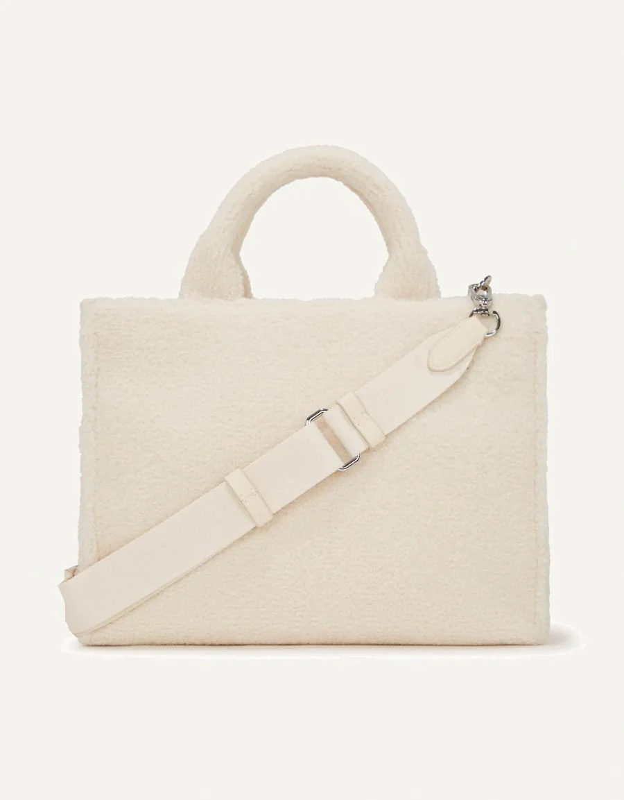 KARL LAGERFELD SQUARE TOTE SHEARLING 88506 - Image 3