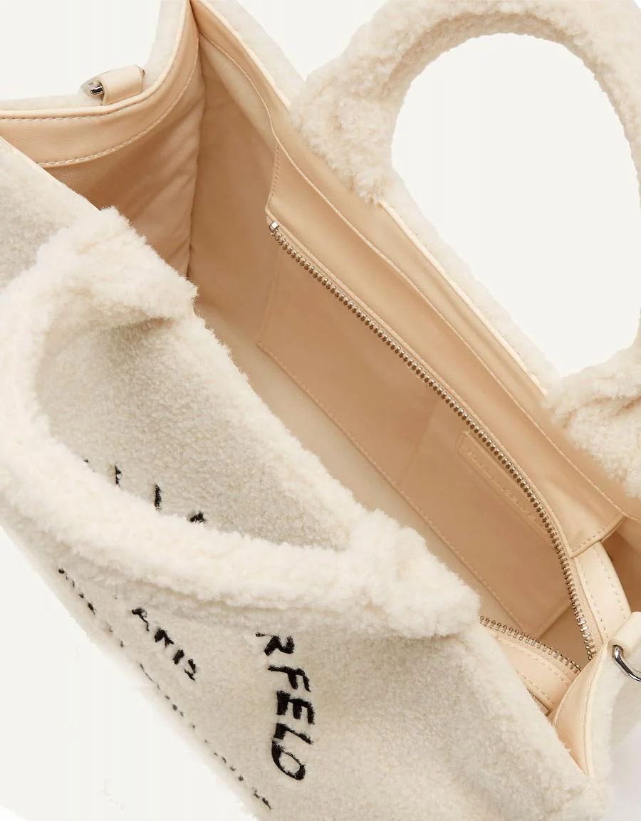 KARL LAGERFELD SQUARE TOTE SHEARLING 88506 - Image 4