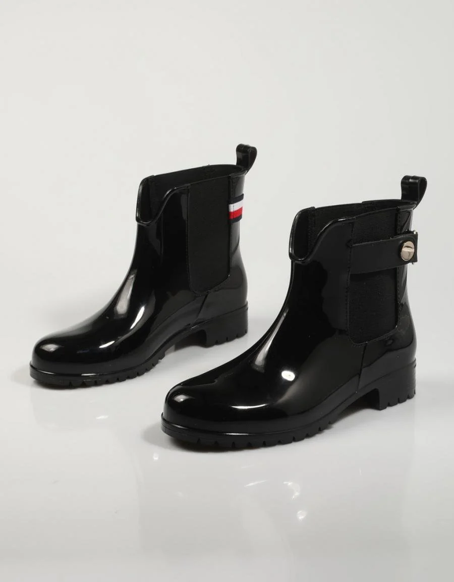 TOMMY HILFIGER ANKLE RAINBOOT WITH METAL DETAIL 79937 - Image 2
