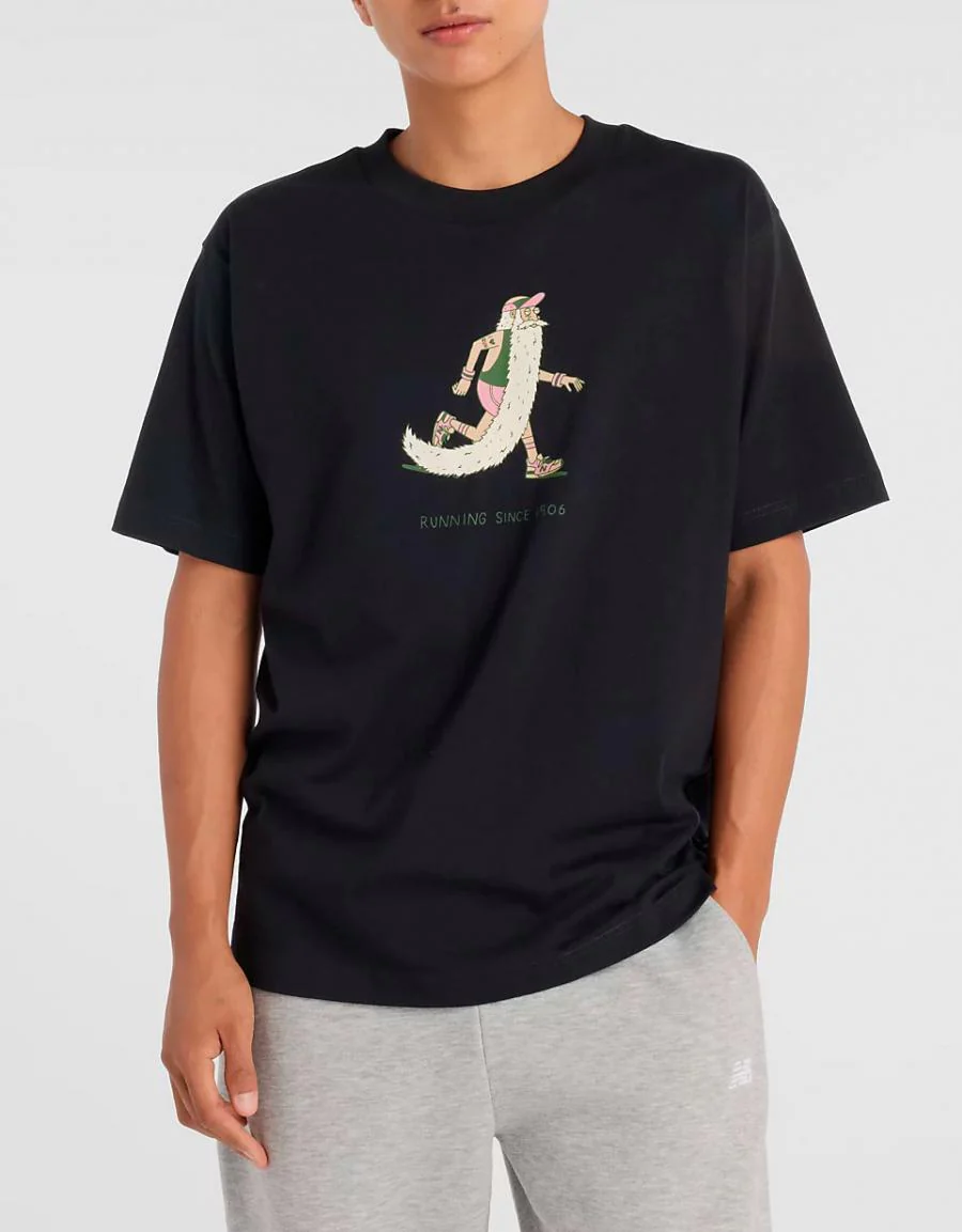 NEW BALANCE BEARDED RUNNER T SHIRT 88313
