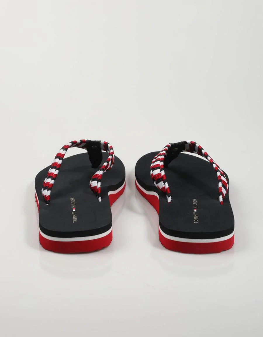 TOMMY HILFIGER WOVEN WEBBING FLAT BEACH SANDAL 78594 - Image 3