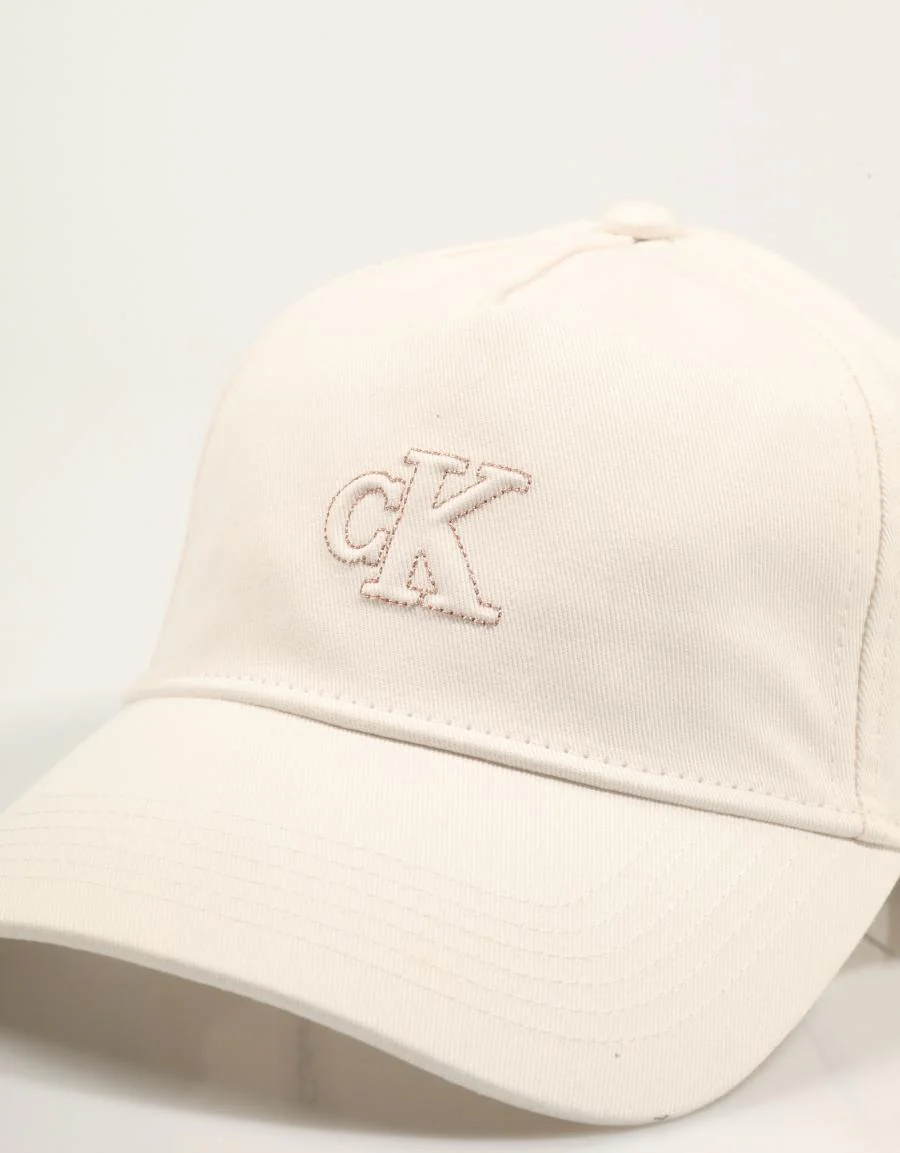 CALVIN KLEIN MONOGRAM LUREX EMBROIDERY CAP 89782 - Image 4
