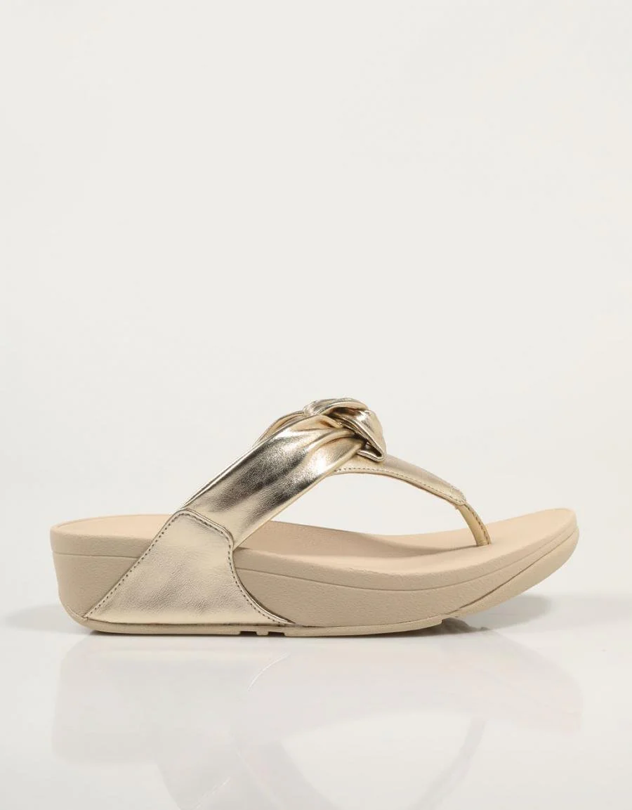 FITFLOP W LULU PADDED KNOT METALLIC LEA 85404