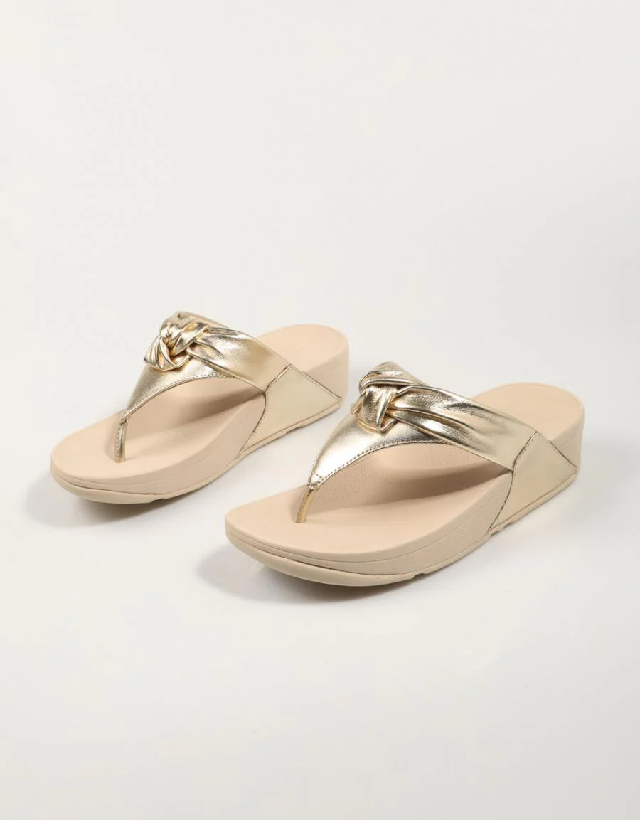 FITFLOP W LULU PADDED KNOT METALLIC LEA 85404 - Image 2