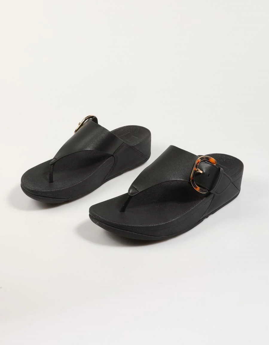 FITFLOP W LULU RESIN BUCKLE LEATHER TOE 88066 - Image 2