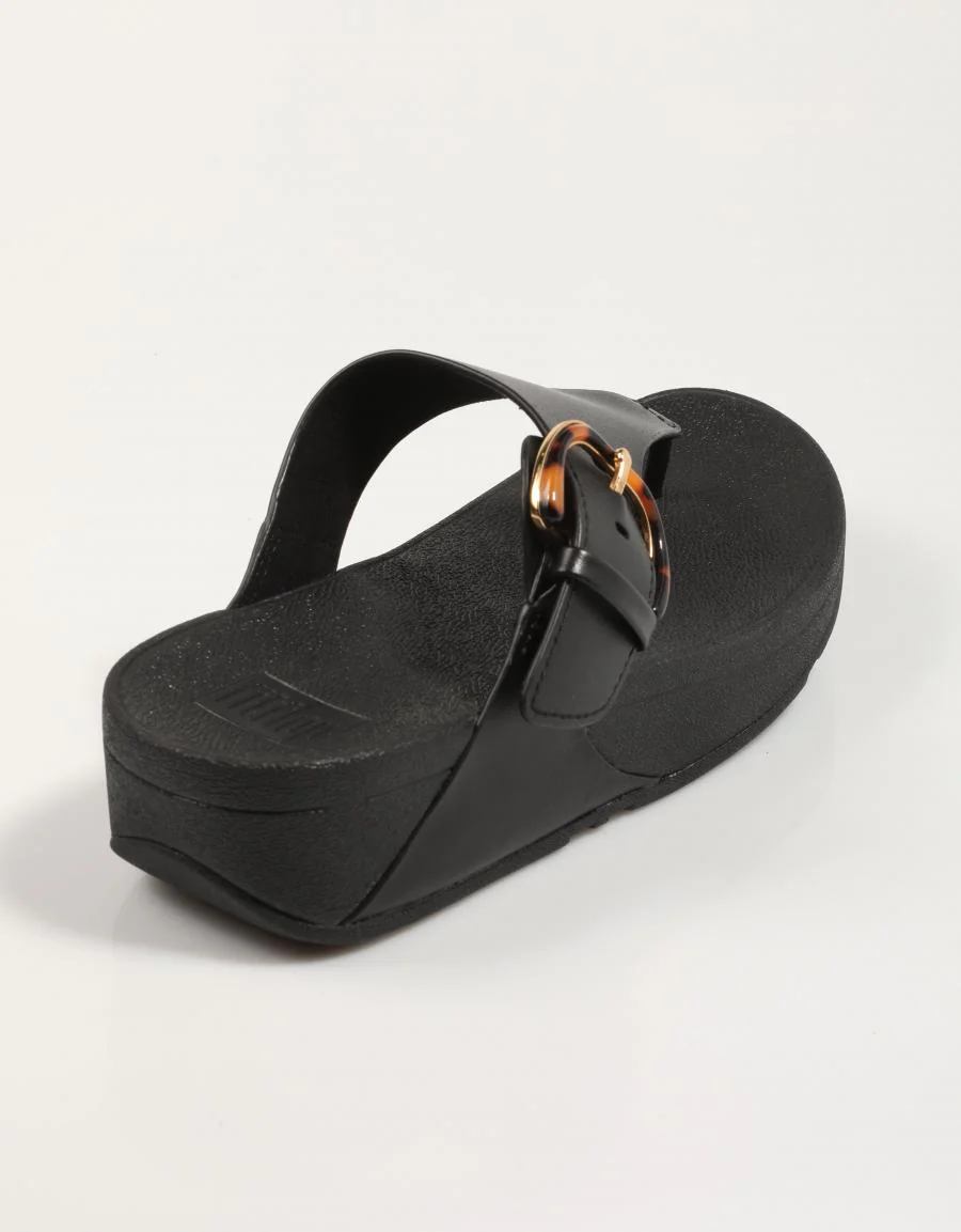 FITFLOP W LULU RESIN BUCKLE LEATHER TOE 88066 - Image 3