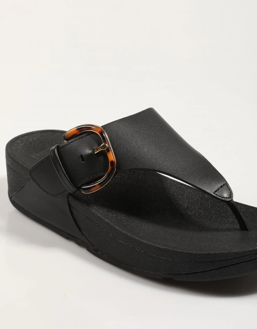 FITFLOP W LULU RESIN BUCKLE LEATHER TOE 88066 - Image 4