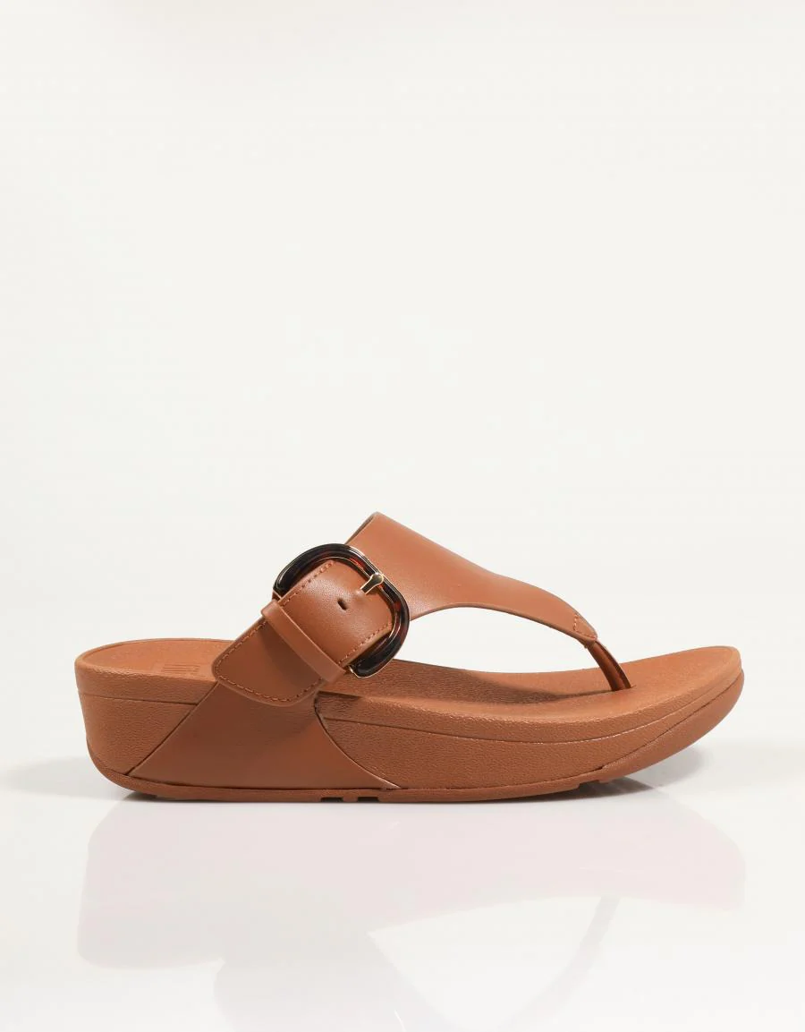 FITFLOP W LULU RESIN BUCKLE LEATHER TOE 88067