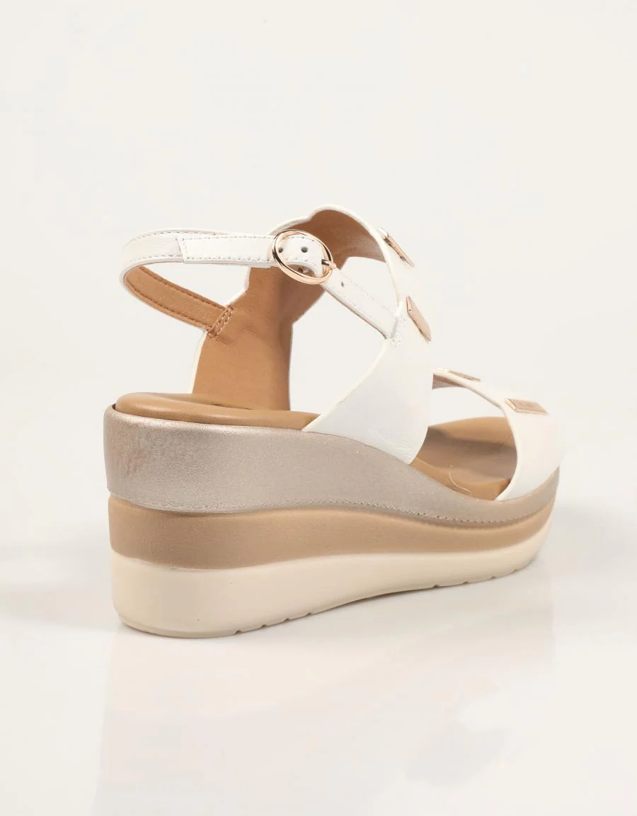 LA REPO SANDALIA BLANCO TUTTA PELLE 90340 - Image 3