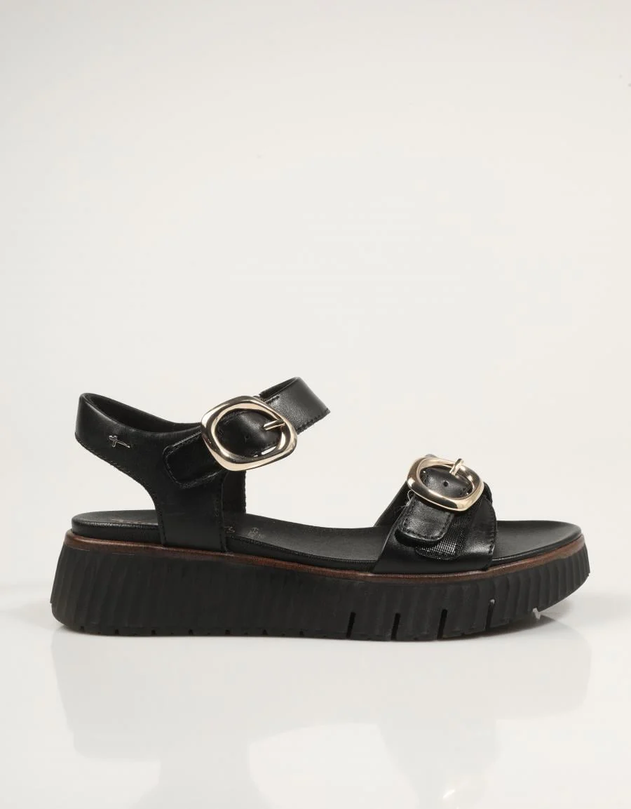 TAMARIS CONFORT SANDALIA HEBILLAS BLACK 90492