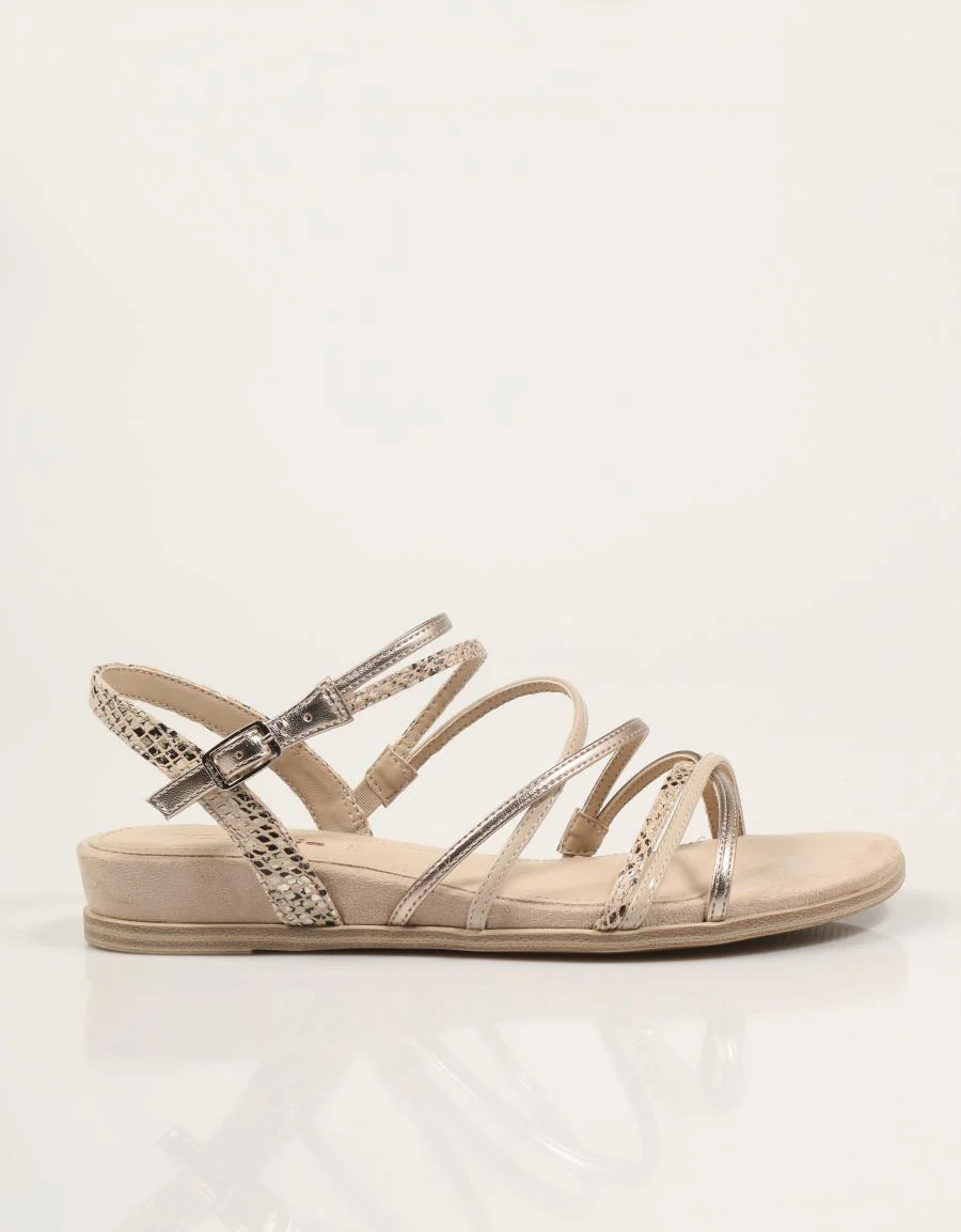 TAMARIS SANDALIA TIRAS NUDE COMB 90479