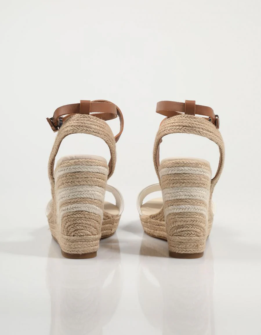 TOMMY HILFIGER ELEVATED TH LEATHER WEDGE SANDAL 78602 - Image 3