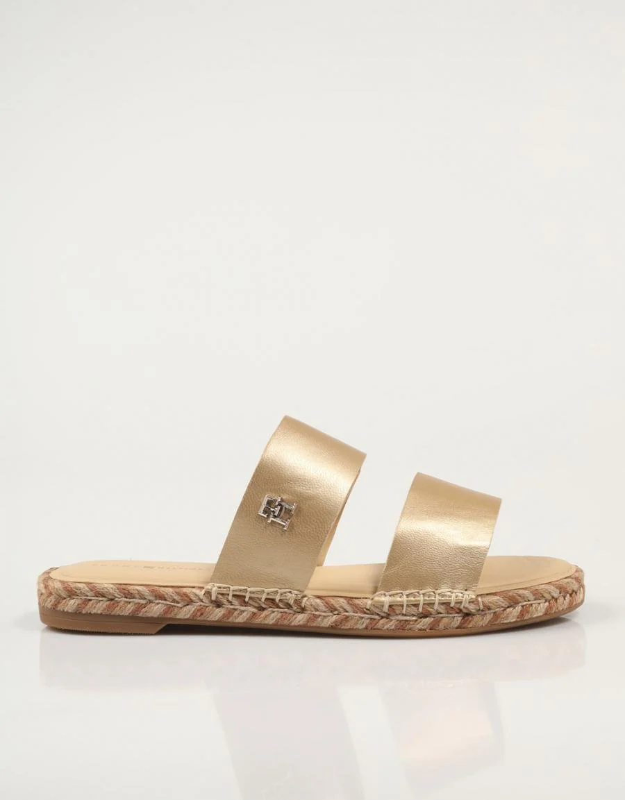 TOMMY HILFIGER TH GOLD FLAT ESPADRILLE SANDAL 84203