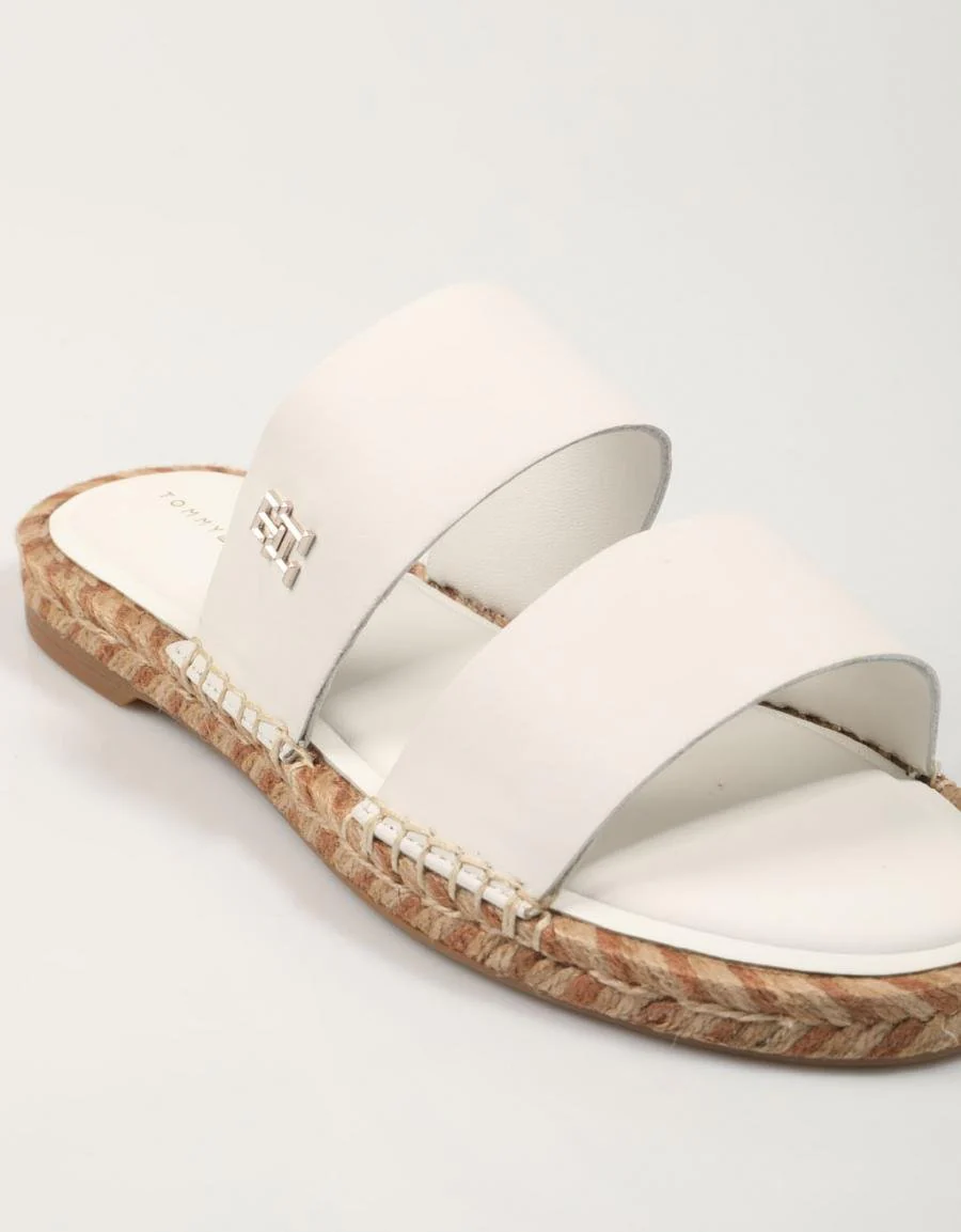TOMMY HILFIGER TH LEATHER FLAT ESP SANDAL 84202 - Image 5