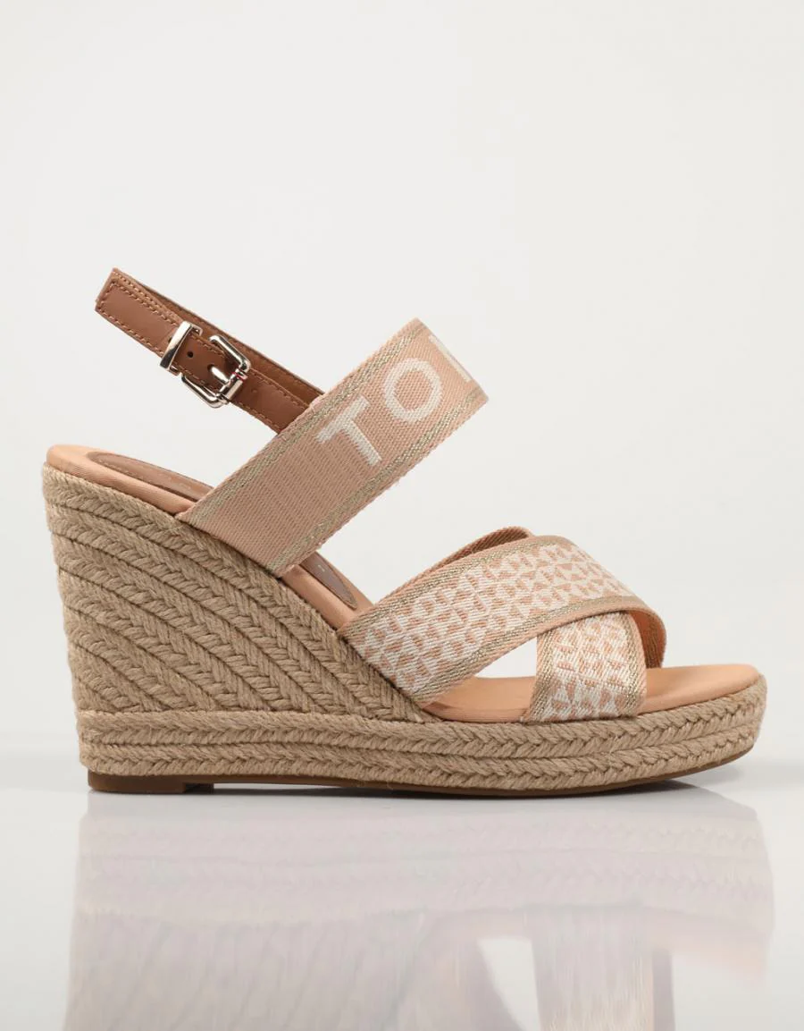TOMMY HILFIGER TOMMY WEBBING HIGH WEDGE SANDAL 78597