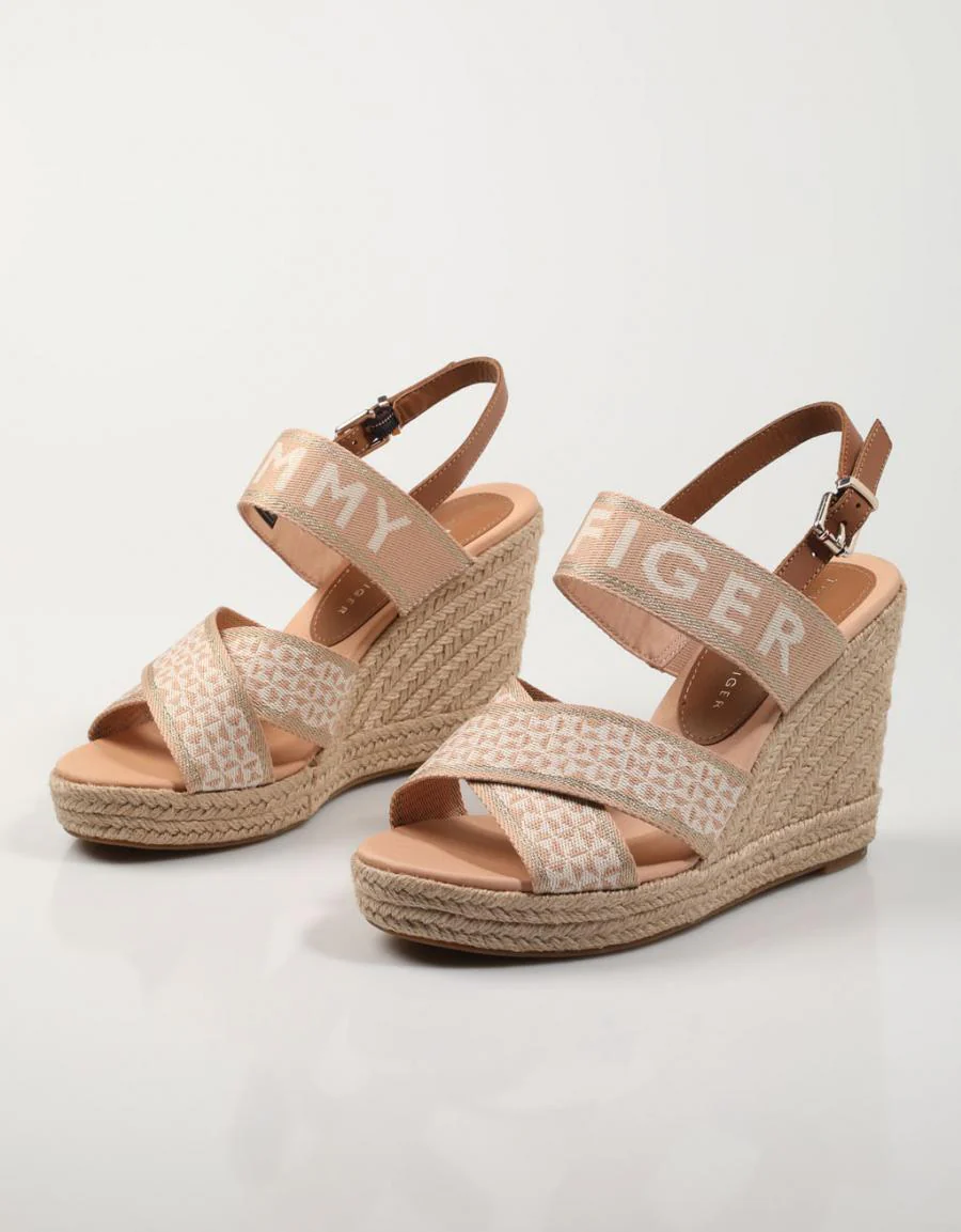 TOMMY HILFIGER TOMMY WEBBING HIGH WEDGE SANDAL 78597 - Image 2