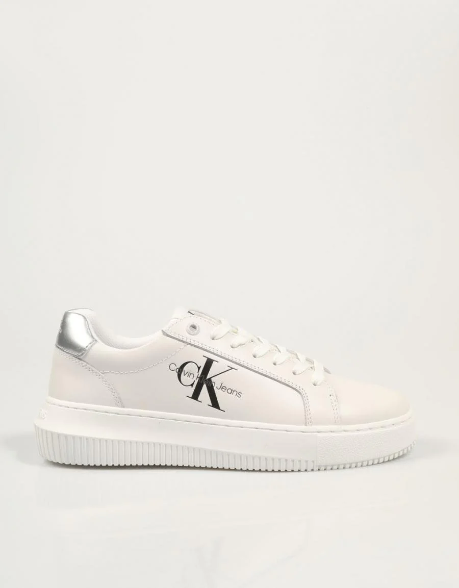 CALVIN KLEIN BOLD PLATF LOW LACE LTH ML MTL 85605
