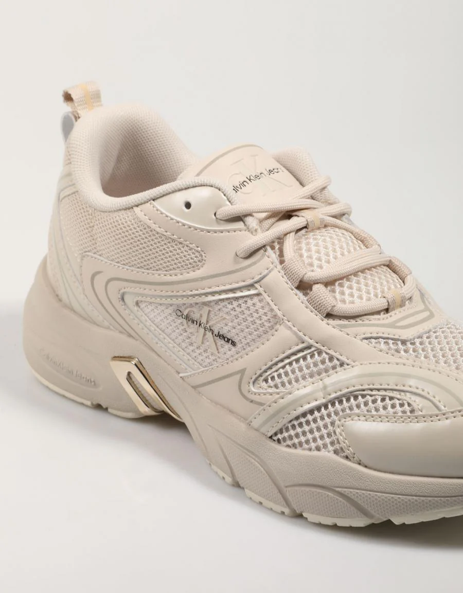 CALVIN KLEIN RETRO TENNIS LOW LACE MH ML MTL 85602 - Image 5
