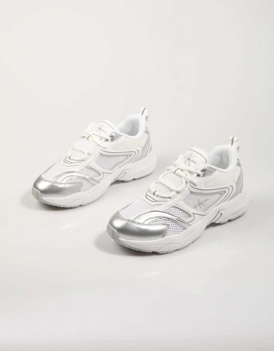 CALVIN KLEIN RETRO TENNIS LOW LACE MH ML MTL 85603 - Image 2