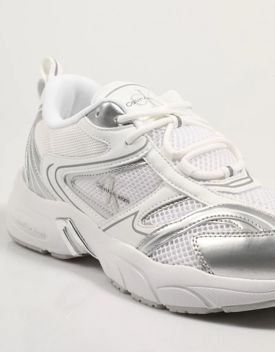 CALVIN KLEIN RETRO TENNIS LOW LACE MH ML MTL 85603 - Image 5