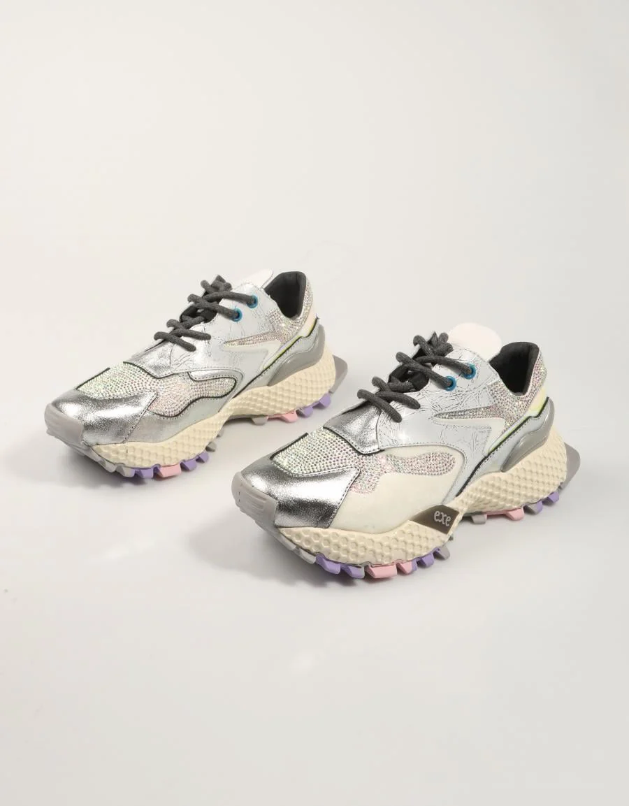 EXE SNEAKER SILVER/WHITE 3020-8A 89996 - Image 2