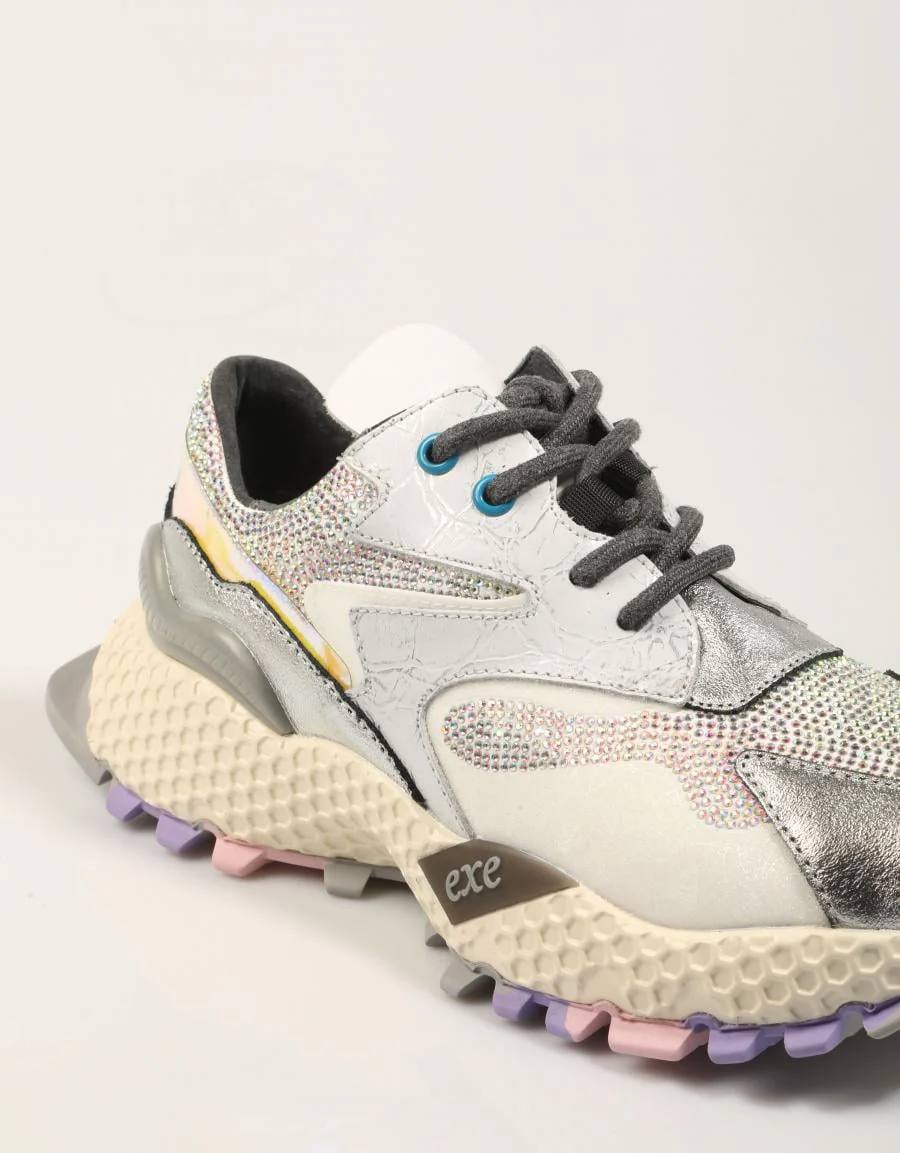 EXE SNEAKER SILVER/WHITE 3020-8A 89996 - Image 5