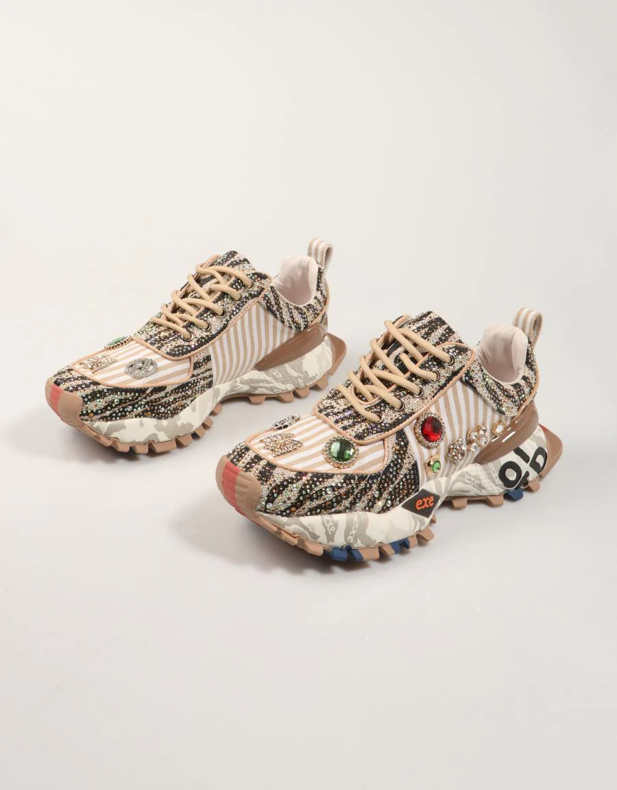 EXE SNEAKER CAMEL/BLACK SY24-6 89998 - Image 2