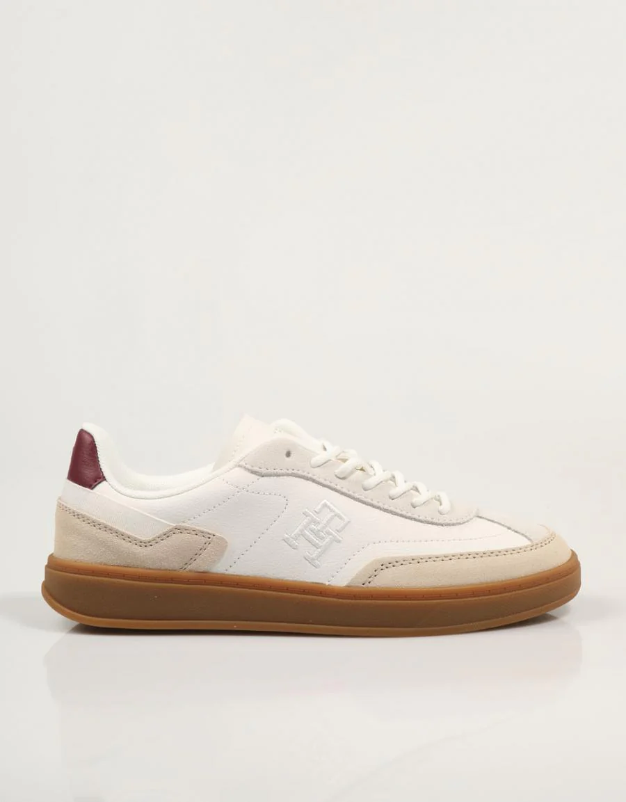 TOMMY HILFIGER TH HERITAGE COURT SNEAKER LTHR 85653
