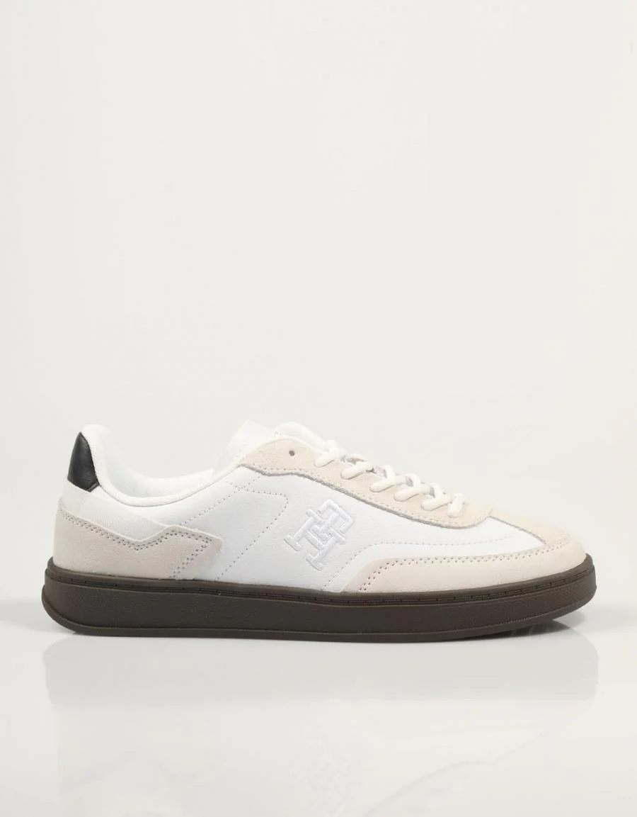 TOMMY HILFIGER TH HERITAGE COURT SNEAKER LTHR 85654