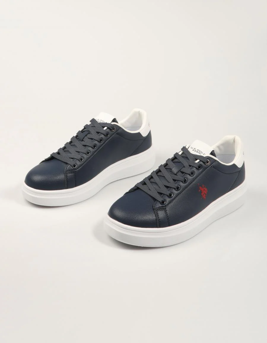 US POLO ASSN CABALLERO, ZAPATILLAS, SIN TACON, POLIPIEL, AZUL MARINO, 90224 - Image 2