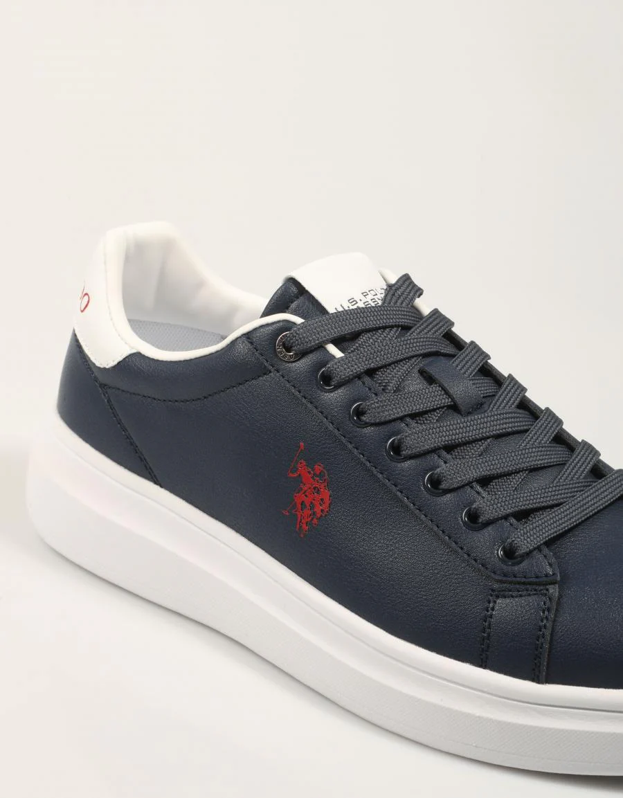 US POLO ASSN CABALLERO, ZAPATILLAS, SIN TACON, POLIPIEL, AZUL MARINO, 90224 - Image 5